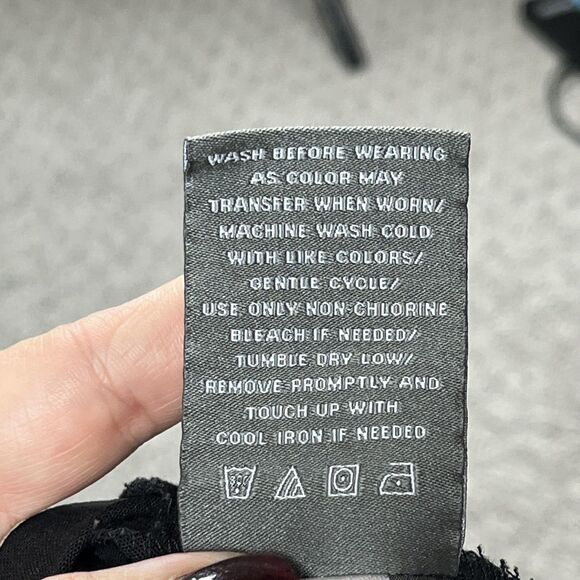 Torrid Jumpsuit Womens 1X Plus Black Sleeveless Wide Leg Cropped Pockets Boho - Picture 9 of 10